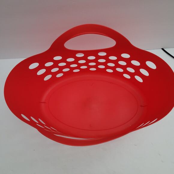 Red Basket with Handles - 10x7x12 inches - Great Condition! - Picture 2 of 9